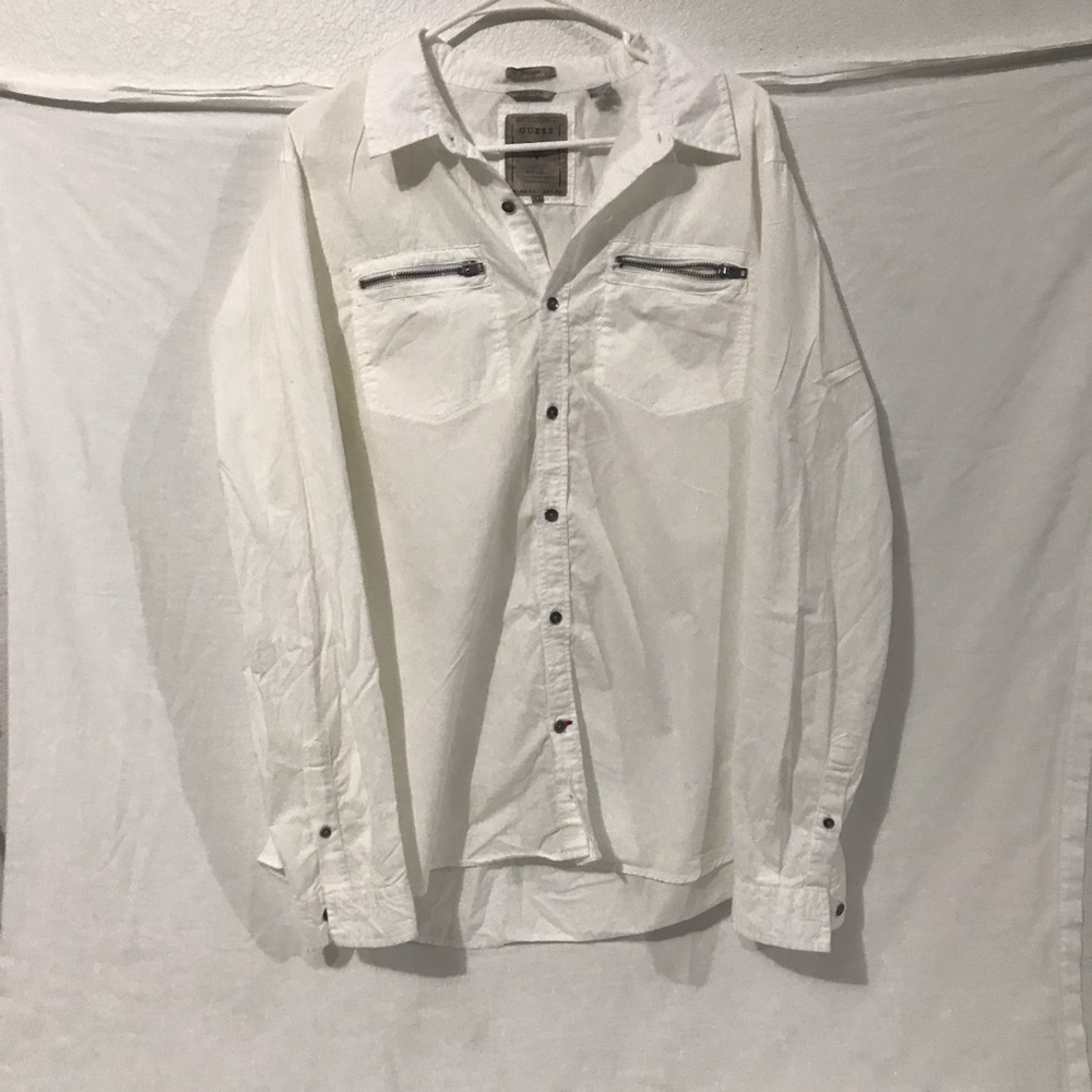 White guess dress shirt